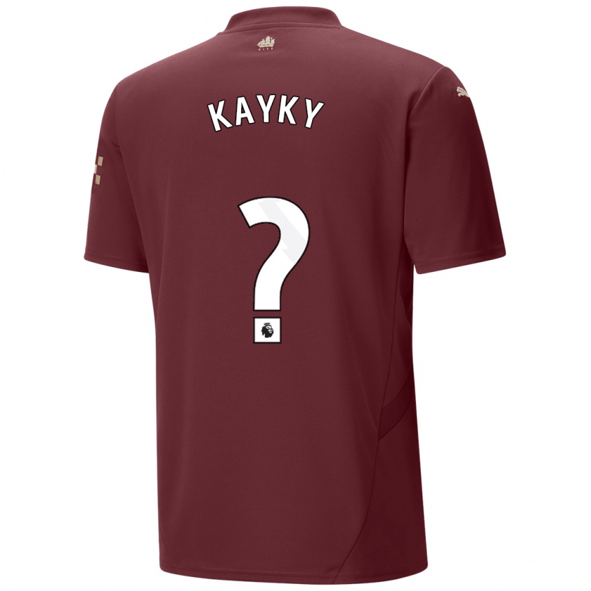 Criança Camisola Kayky #0 Marrom Terceiro 2024/25 Camisa Brasil