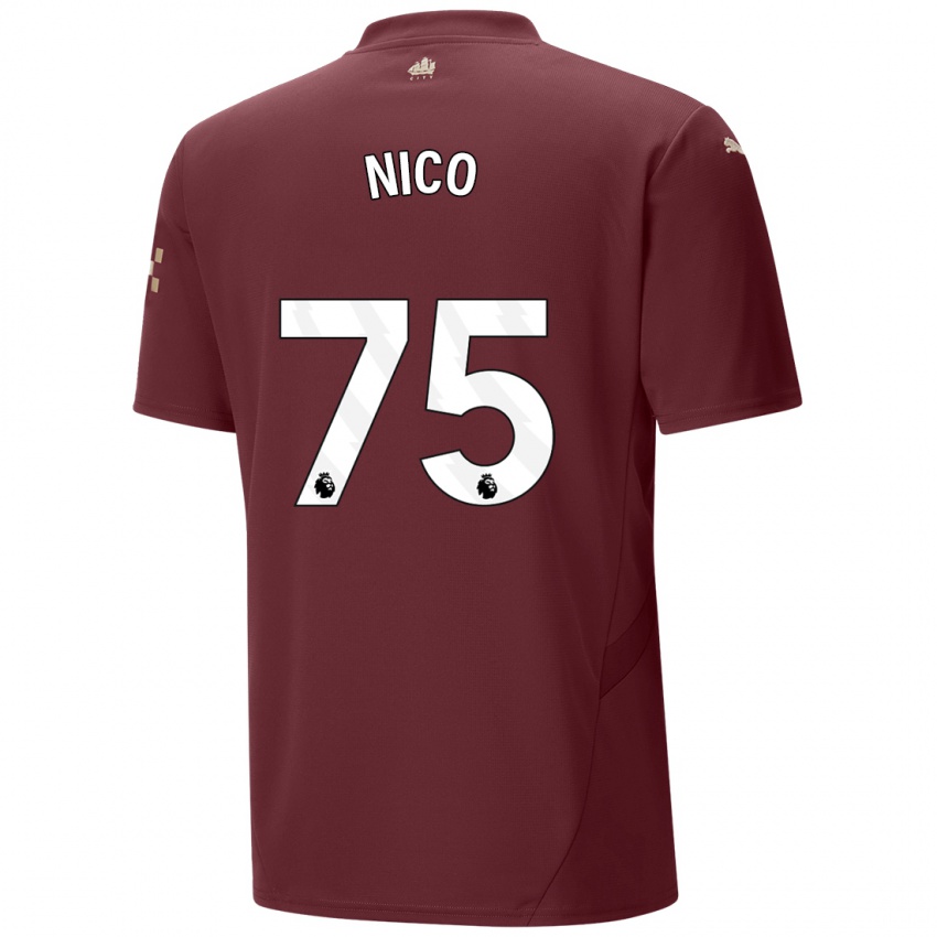 Criança Camisola Nico O'reilly #75 Marrom Terceiro 2024/25 Camisa Brasil