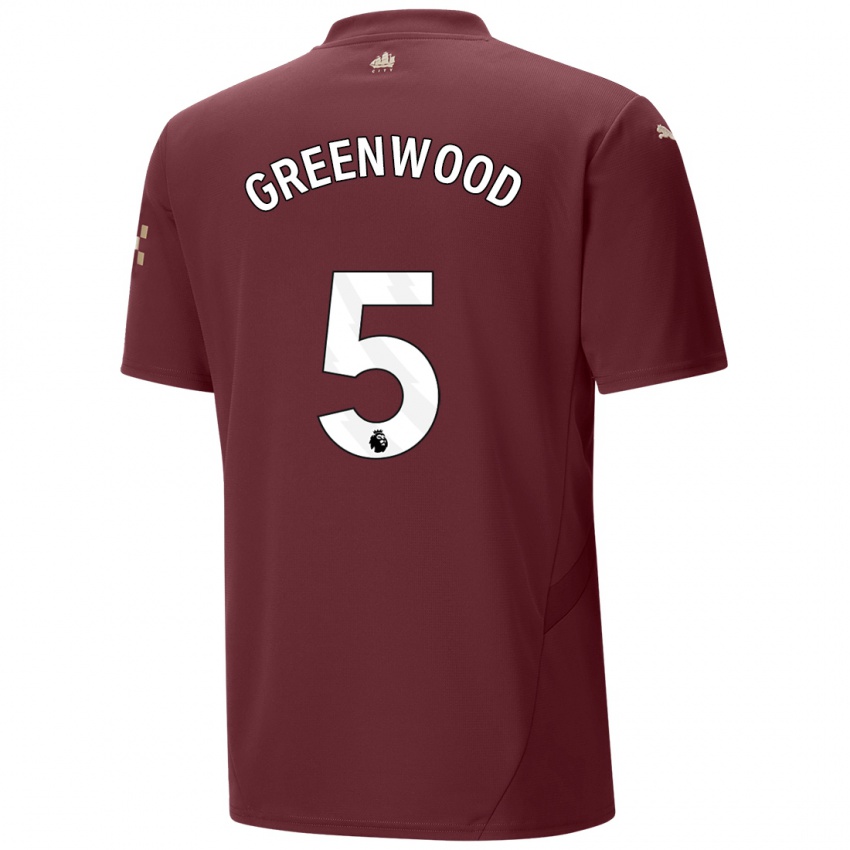 Criança Camisola Alex Greenwood #5 Marrom Terceiro 2024/25 Camisa Brasil