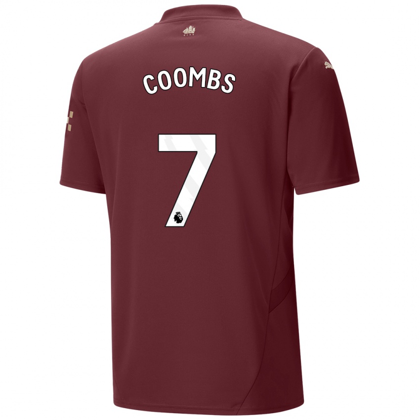 Criança Camisola Laura Coombs #7 Marrom Terceiro 2024/25 Camisa Brasil