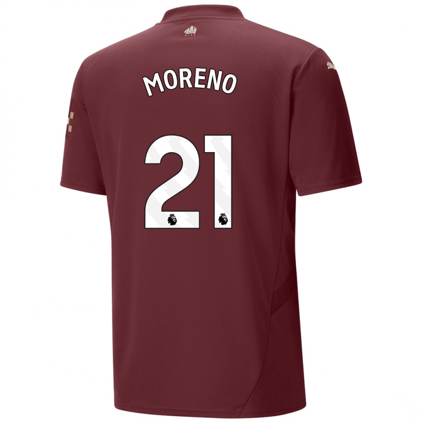 Criança Camisola Marlos Moreno #21 Marrom Terceiro 2024/25 Camisa Brasil