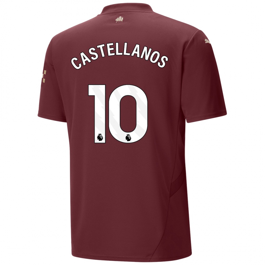 Criança Camisola Deyna Castellanos #10 Marrom Terceiro 2024/25 Camisa Brasil