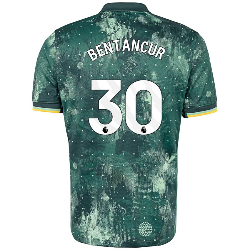 Criança Camisola Rodrigo Bentancur #30 Verde Menta Terceiro 2024/25 Camisa Brasil