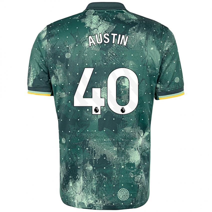 Criança Camisola Brandon Austin #40 Verde Menta Terceiro 2024/25 Camisa Brasil