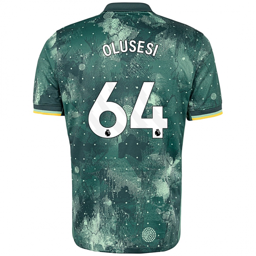 Criança Camisola Callum Olusesi #64 Verde Menta Terceiro 2024/25 Camisa Brasil