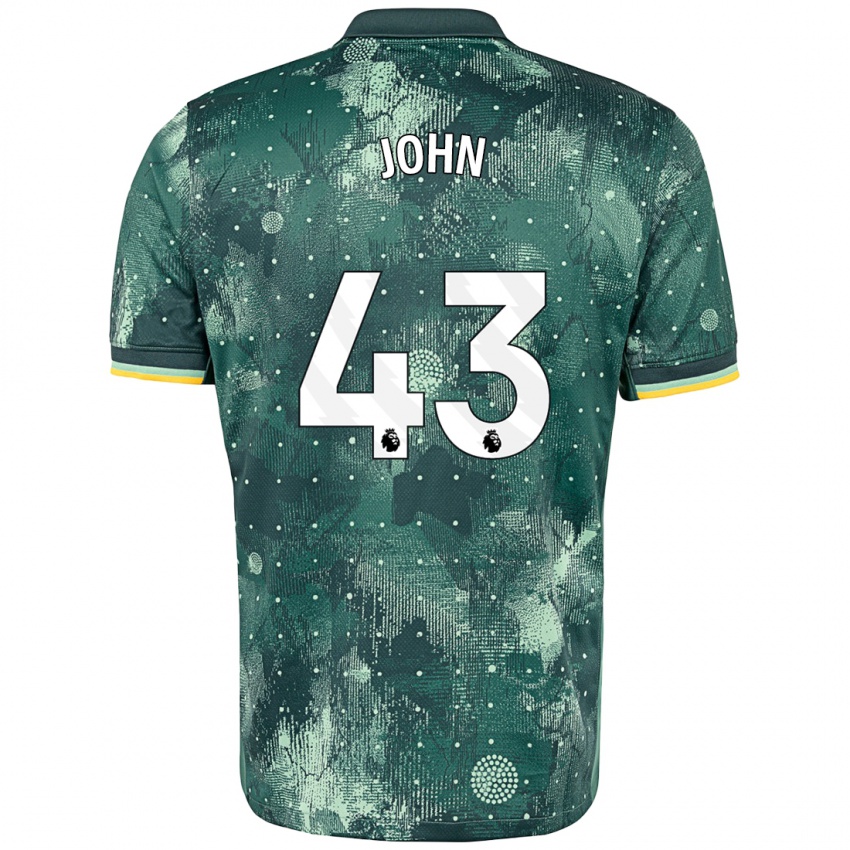 Criança Camisola Nile John #43 Verde Menta Terceiro 2024/25 Camisa Brasil