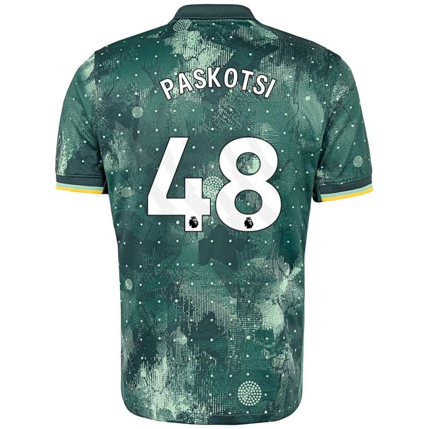 Criança Camisola Maksim Paskotsi #48 Verde Menta Terceiro 2024/25 Camisa Brasil