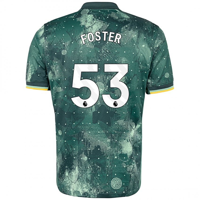 Criança Camisola Brooklyn Lyons Foster #53 Verde Menta Terceiro 2024/25 Camisa Brasil