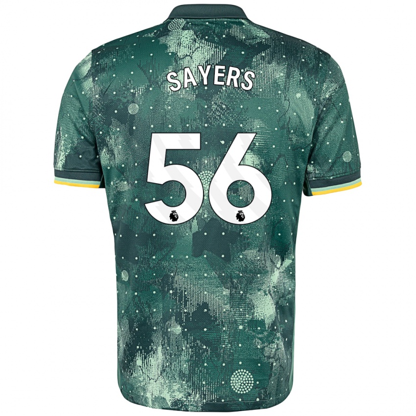 Criança Camisola Charlie Sayers #56 Verde Menta Terceiro 2024/25 Camisa Brasil