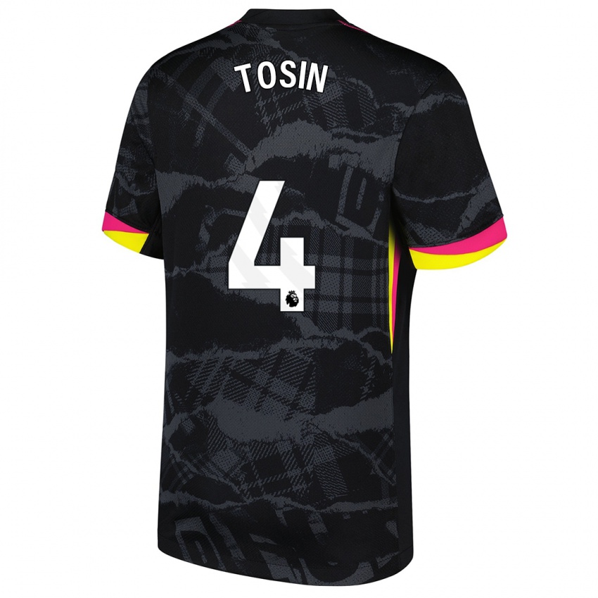 Criança Camisola Tosin Adarabioyo #4 Rosa Preto Terceiro 2024/25 Camisa Brasil