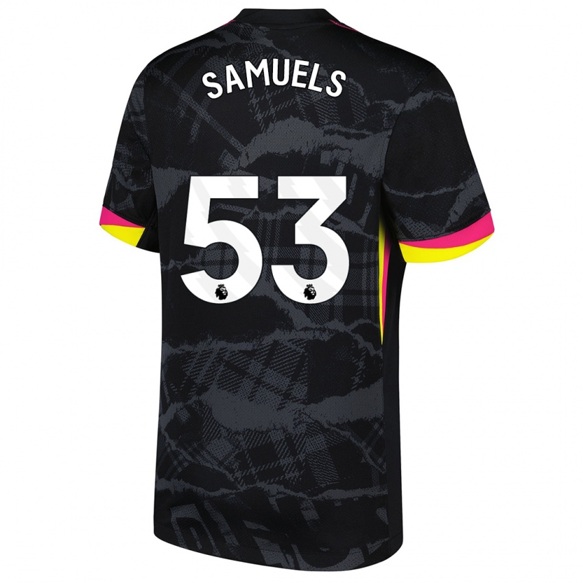 Criança Camisola Ishé Samuels-Smith #53 Rosa Preto Terceiro 2024/25 Camisa Brasil