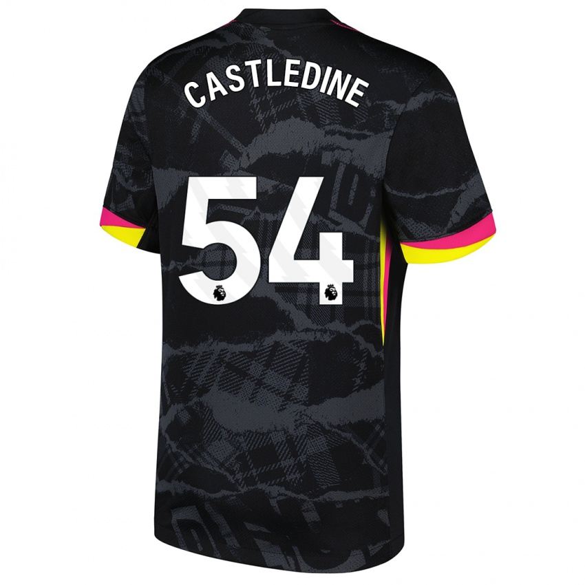 Criança Camisola Leo Castledine #54 Rosa Preto Terceiro 2024/25 Camisa Brasil