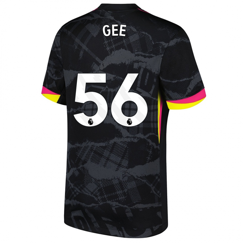 Criança Camisola Billy Gee #56 Rosa Preto Terceiro 2024/25 Camisa Brasil