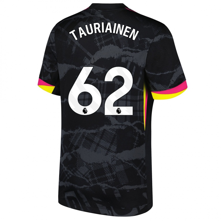 Criança Camisola Jimi Tauriainen #62 Rosa Preto Terceiro 2024/25 Camisa Brasil