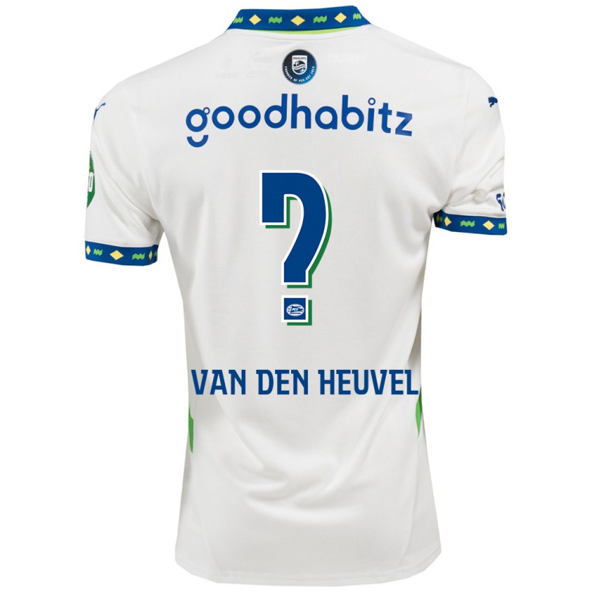 Criança Camisola Tim Van Den Heuvel #0 Branco Azul Escuro Terceiro 2024/25 Camisa Brasil