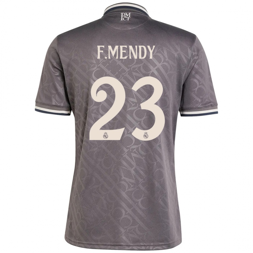 Criança Camisola Ferland Mendy #23 Carvão Terceiro 2024/25 Camisa Brasil