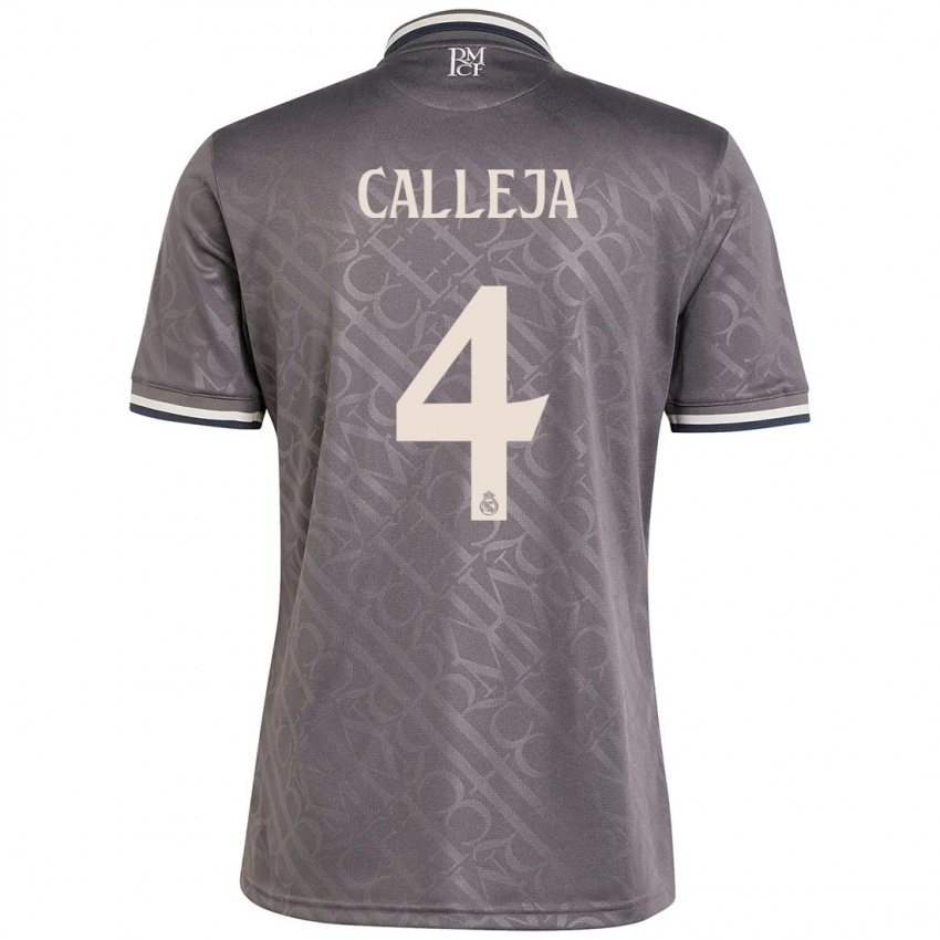 Criança Camisola Jaime Calleja #4 Carvão Terceiro 2024/25 Camisa Brasil