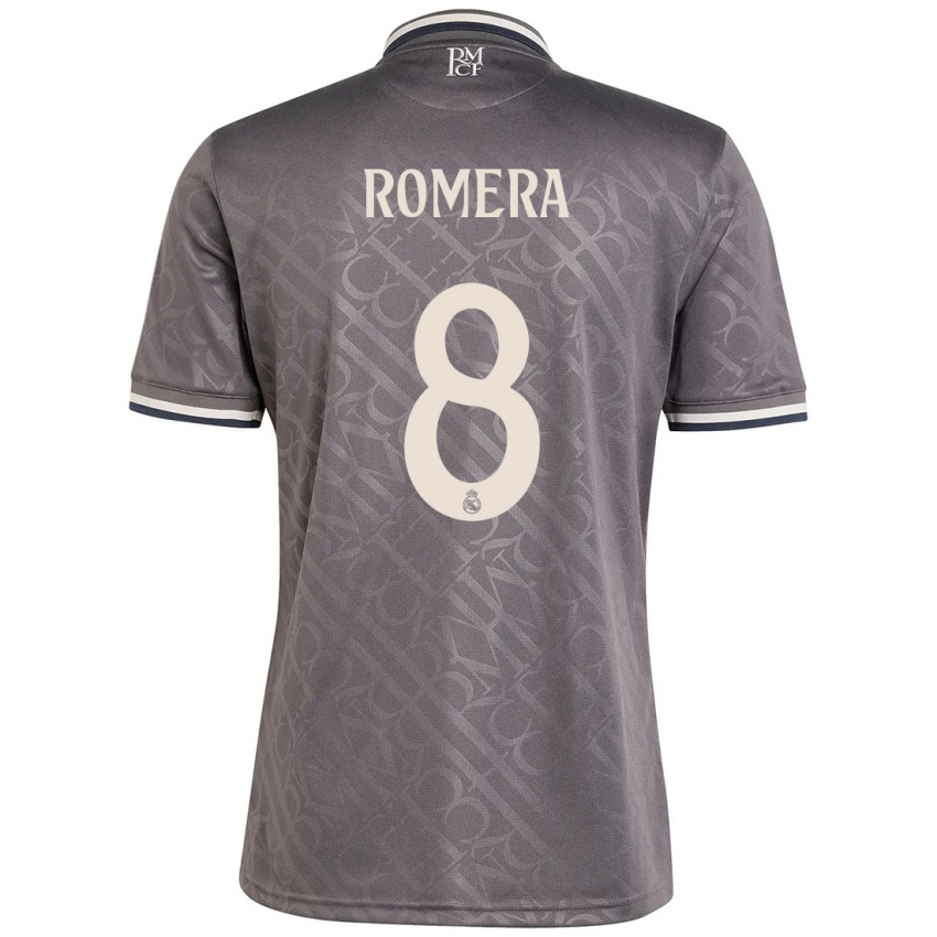 Criança Camisola Miguel Romera #8 Carvão Terceiro 2024/25 Camisa Brasil