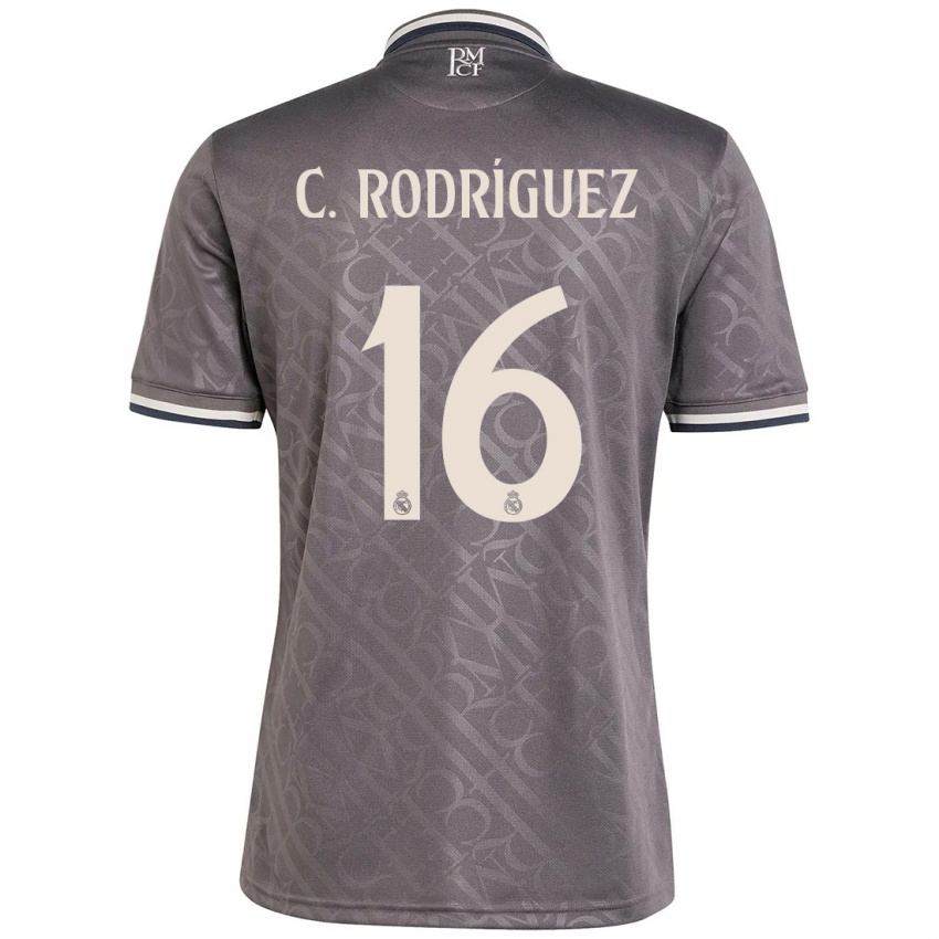 Criança Camisola Carlos Rodríguez #16 Carvão Terceiro 2024/25 Camisa Brasil