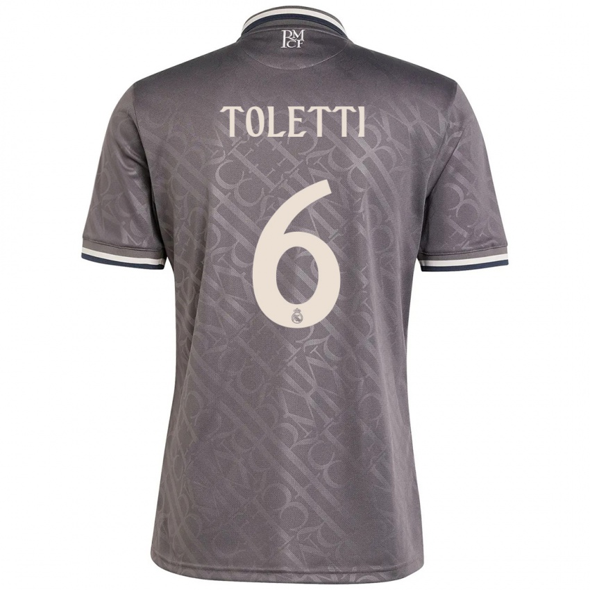 Criança Camisola Sandie Toletti #6 Carvão Terceiro 2024/25 Camisa Brasil