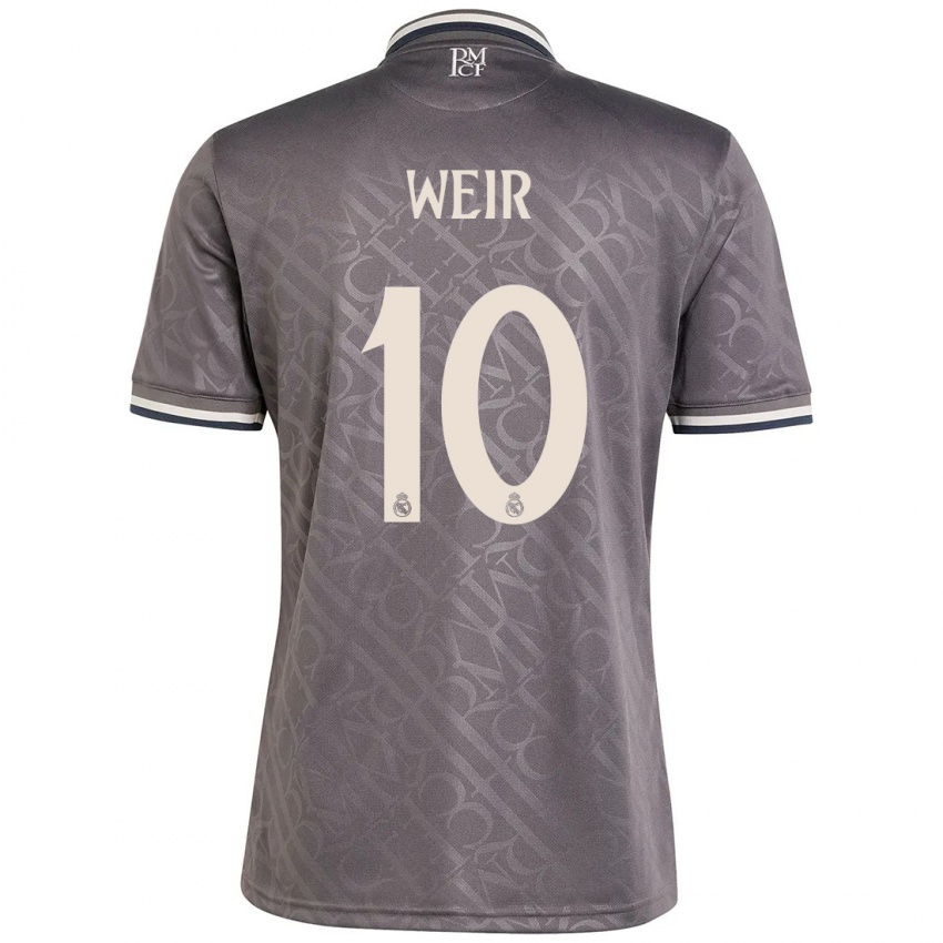 Criança Camisola Caroline Weir #10 Carvão Terceiro 2024/25 Camisa Brasil