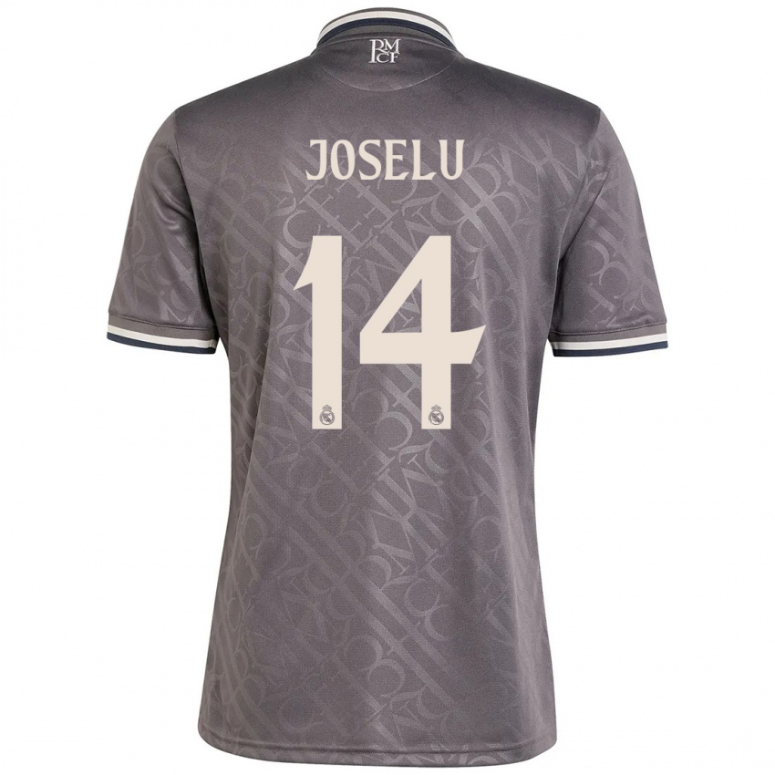 Criança Camisola Joselu #14 Carvão Terceiro 2024/25 Camisa Brasil