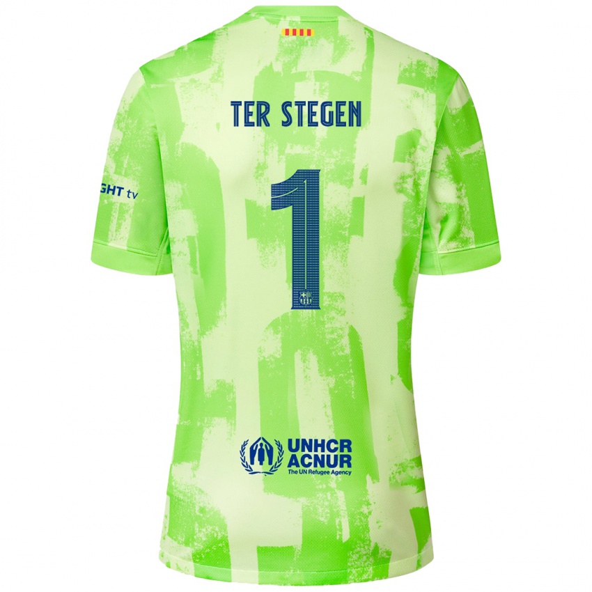 Criança Camisola Marc-Andre Ter Stegen #1 Lima Terceiro 2024/25 Camisa Brasil