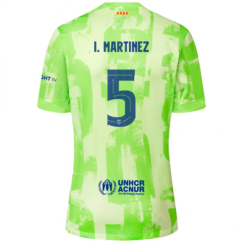 Criança Camisola Iñigo Martínez #5 Lima Terceiro 2024/25 Camisa Brasil