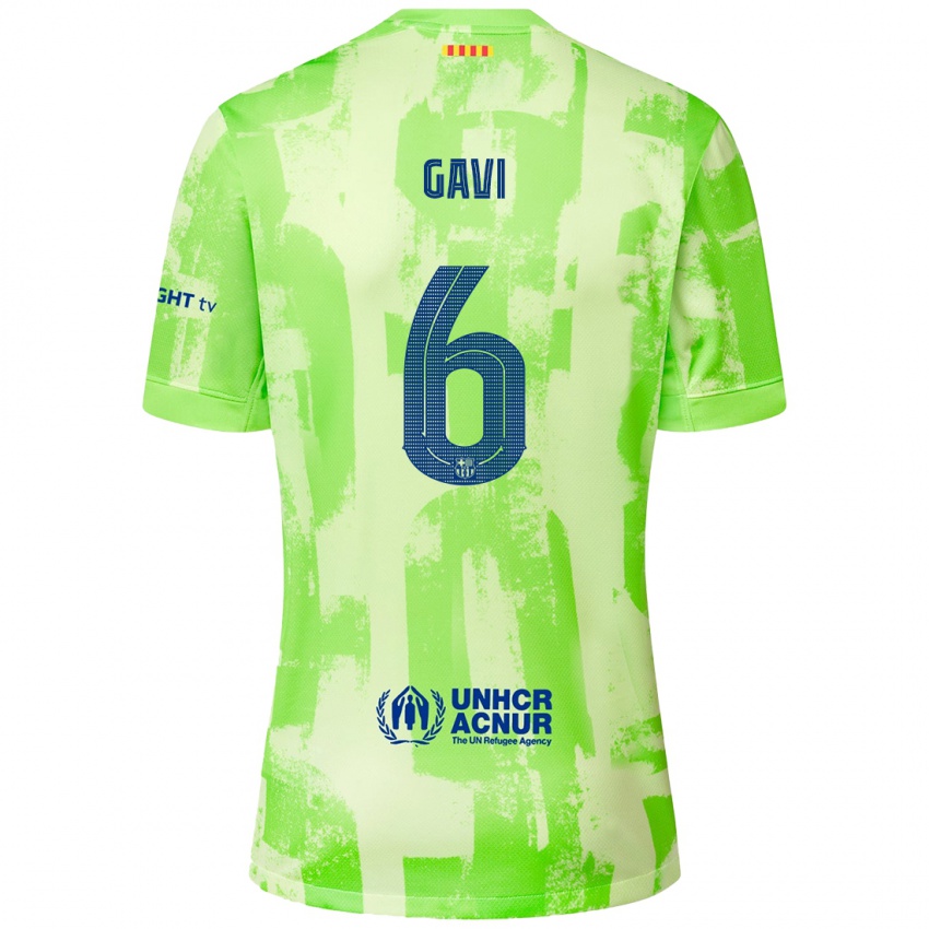 Criança Camisola Gavi #6 Lima Terceiro 2024/25 Camisa Brasil