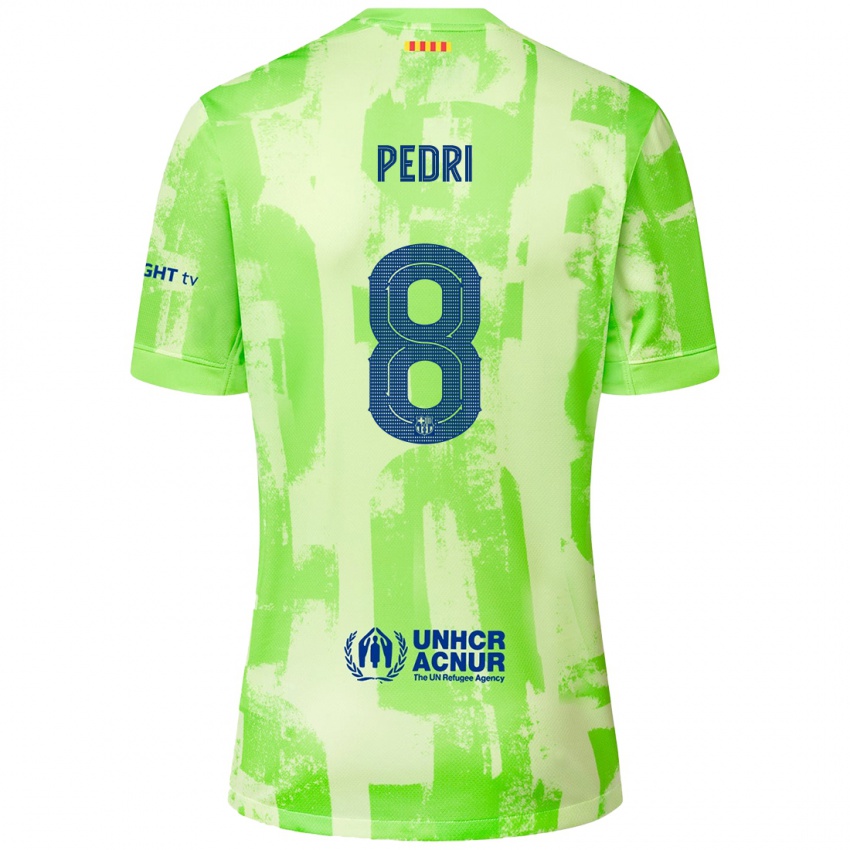 Criança Camisola Pedri #8 Lima Terceiro 2024/25 Camisa Brasil