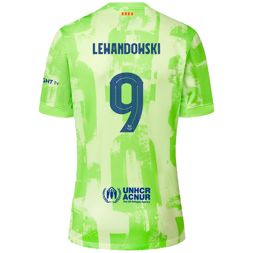 Criança Camisola Robert Lewandowski #9 Lima Terceiro 2024/25 Camisa Brasil