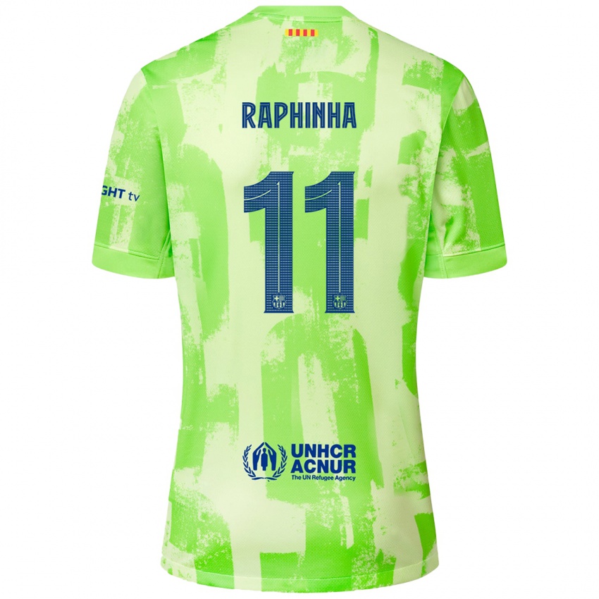 Criança Camisola Raphinha #11 Lima Terceiro 2024/25 Camisa Brasil