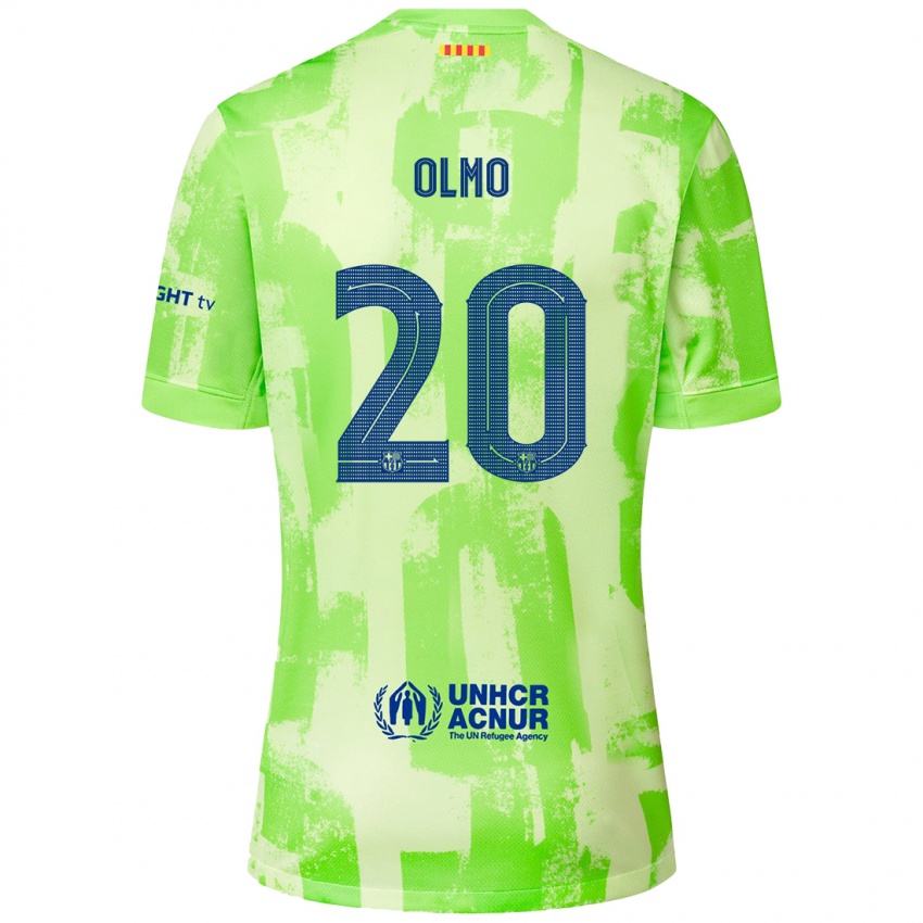 Criança Camisola Dani Olmo #20 Lima Terceiro 2024/25 Camisa Brasil