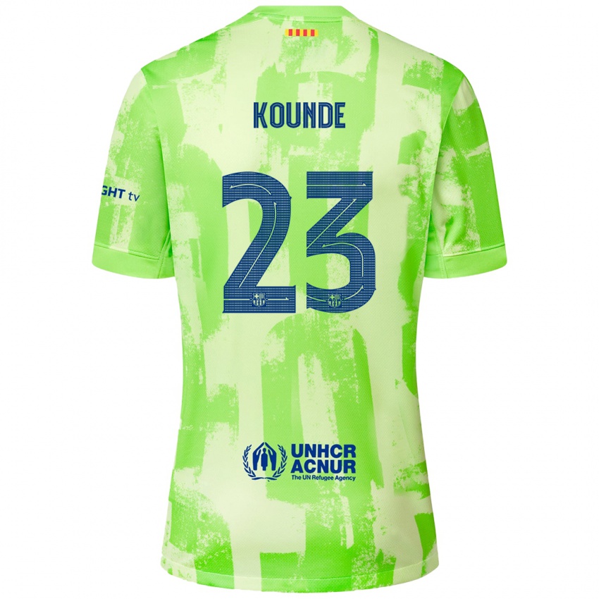 Criança Camisola Jules Kounde #23 Lima Terceiro 2024/25 Camisa Brasil