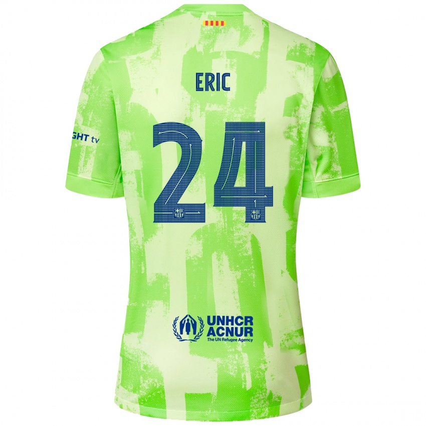 Criança Camisola Eric Garcia #24 Lima Terceiro 2024/25 Camisa Brasil