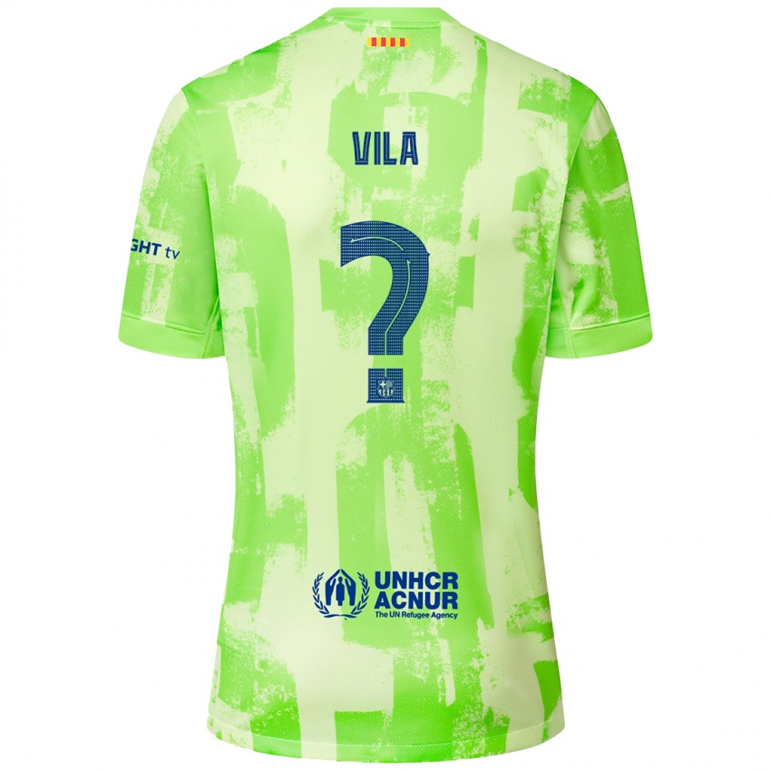 Criança Camisola Manu Vila #0 Lima Terceiro 2024/25 Camisa Brasil