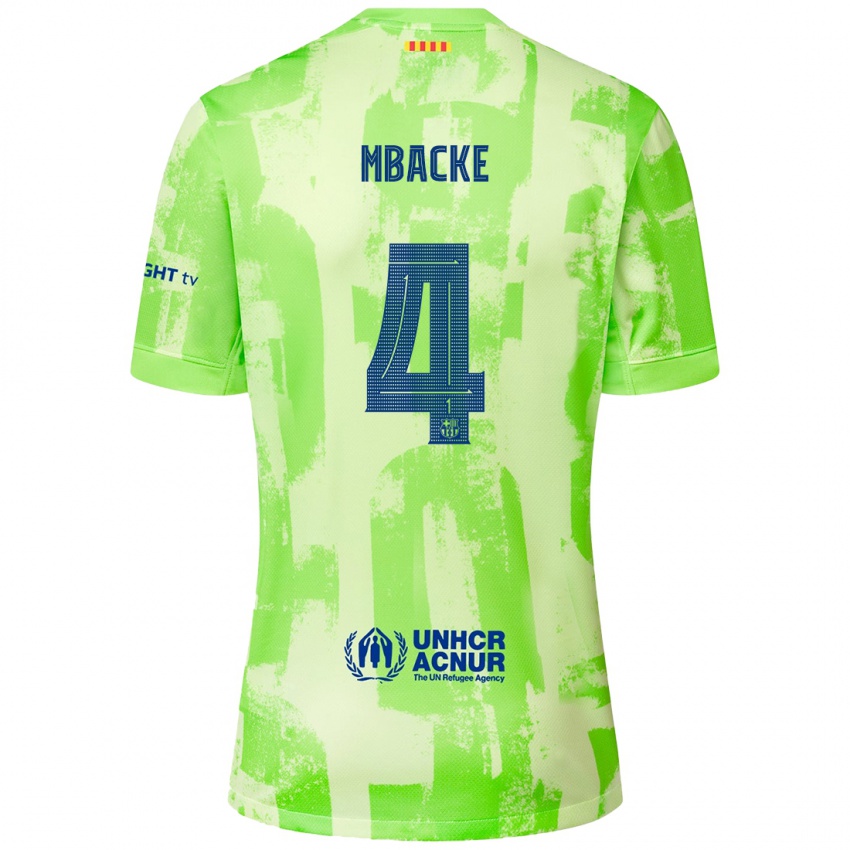 Criança Camisola Mamadou Mbacke #4 Lima Terceiro 2024/25 Camisa Brasil