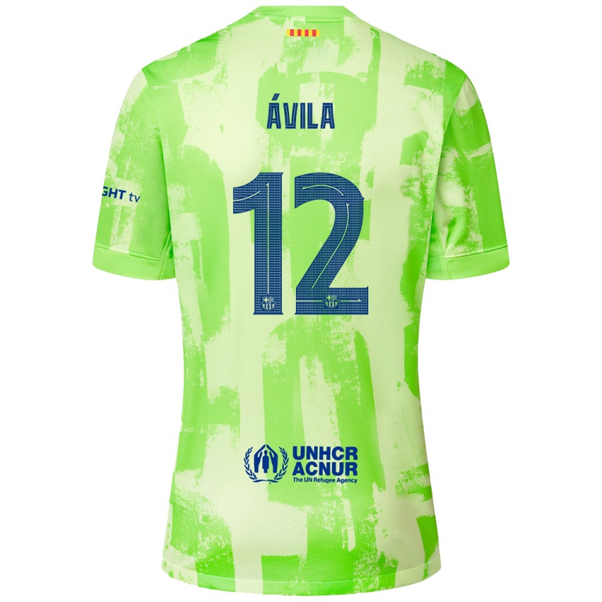 Criança Camisola Dani Ávila #12 Lima Terceiro 2024/25 Camisa Brasil