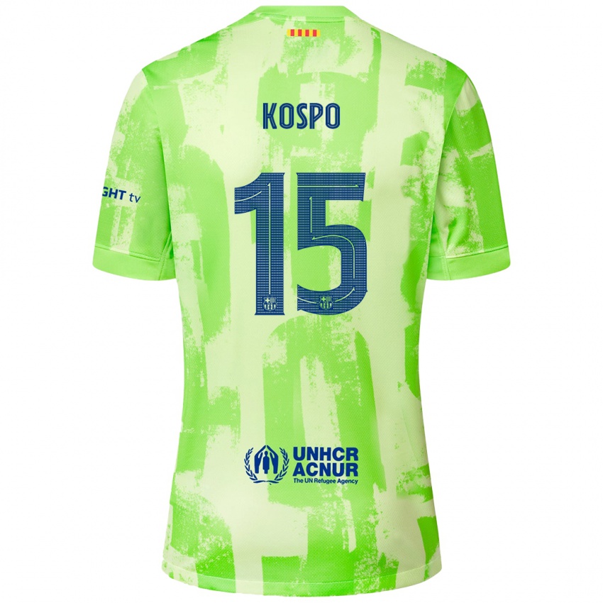 Criança Camisola Eman Kospo #15 Lima Terceiro 2024/25 Camisa Brasil