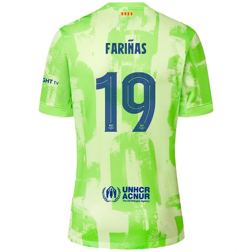 Criança Camisola Brian Fariñas #19 Lima Terceiro 2024/25 Camisa Brasil