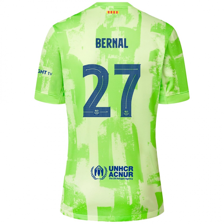 Criança Camisola Marc Bernal #27 Lima Terceiro 2024/25 Camisa Brasil