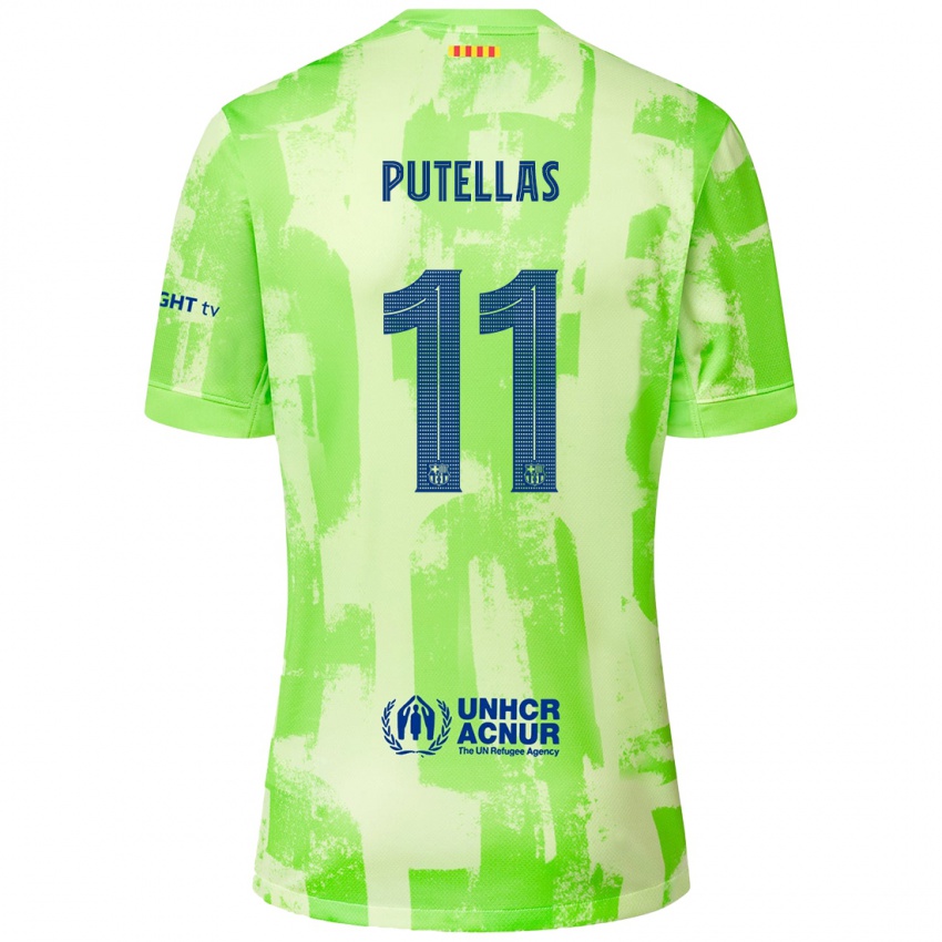 Criança Camisola Alexia Putellas #11 Lima Terceiro 2024/25 Camisa Brasil