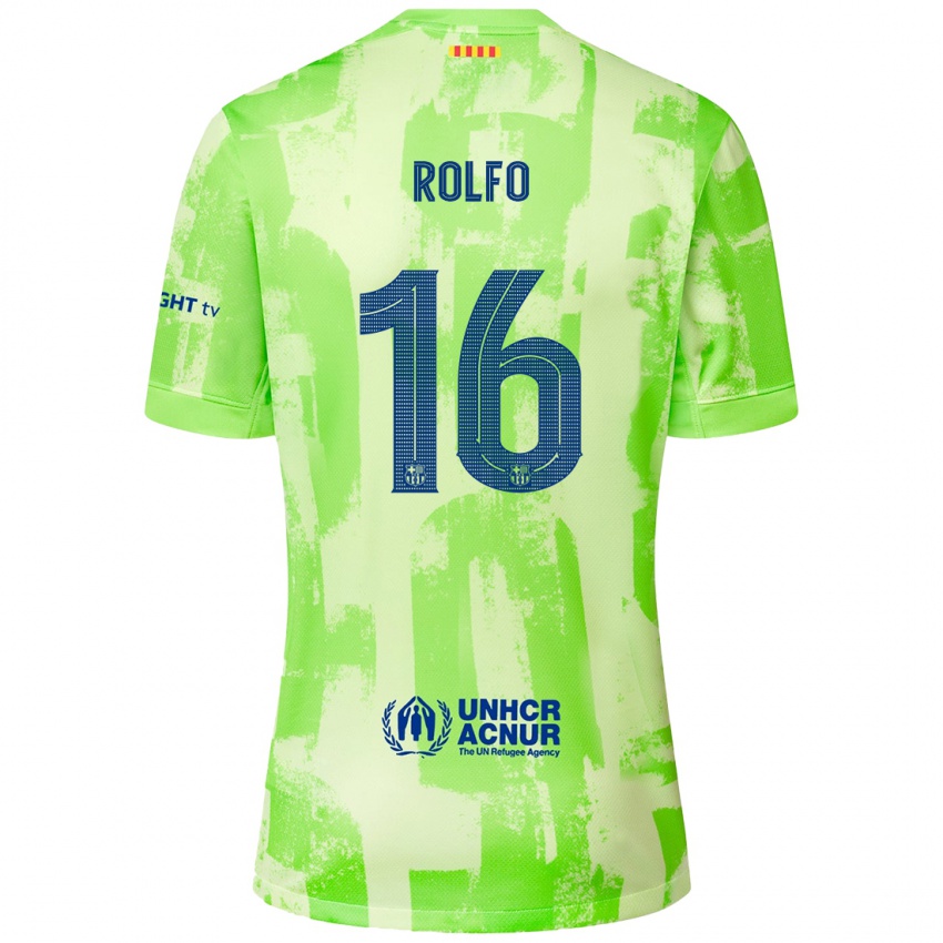 Criança Camisola Fridolina Rolfö #16 Lima Terceiro 2024/25 Camisa Brasil