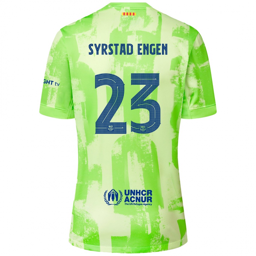 Criança Camisola Ingrid Syrstad Engen #23 Lima Terceiro 2024/25 Camisa Brasil