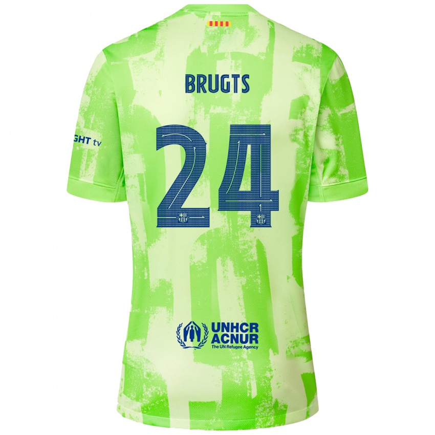 Criança Camisola Esmee Brugts #24 Lima Terceiro 2024/25 Camisa Brasil