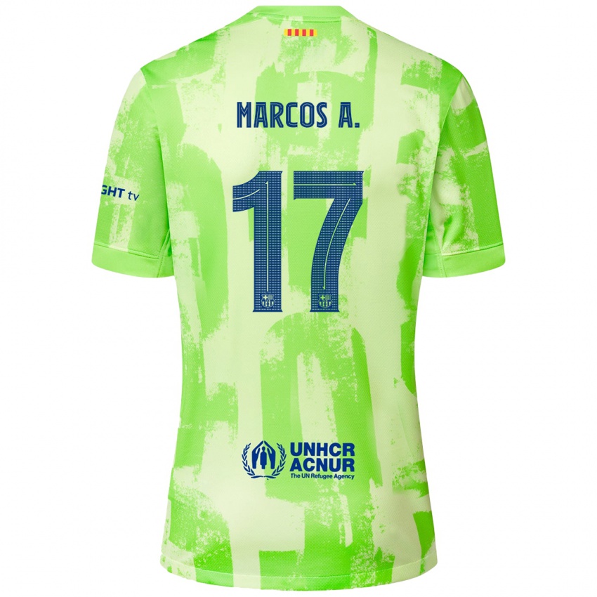 Criança Camisola Marcos Alonso #17 Lima Terceiro 2024/25 Camisa Brasil