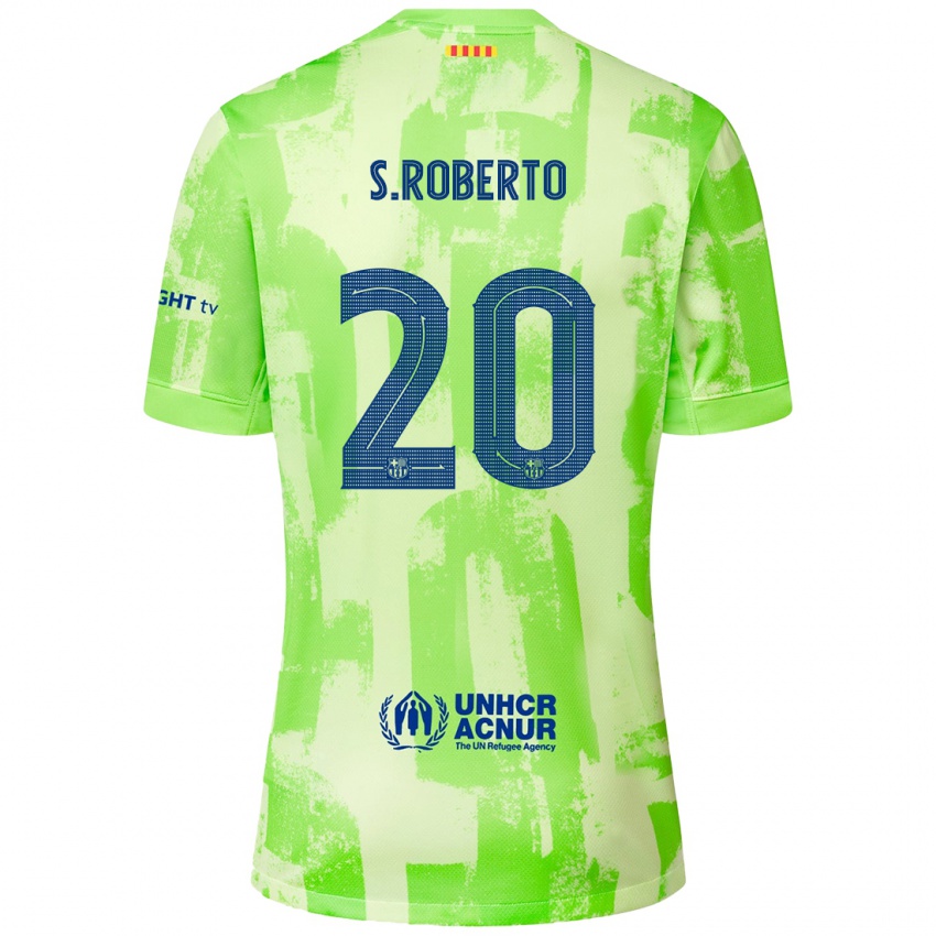 Criança Camisola Sergi Roberto #20 Lima Terceiro 2024/25 Camisa Brasil