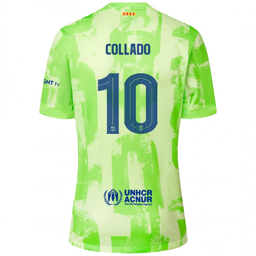 Criança Camisola Alex Collado #10 Lima Terceiro 2024/25 Camisa Brasil