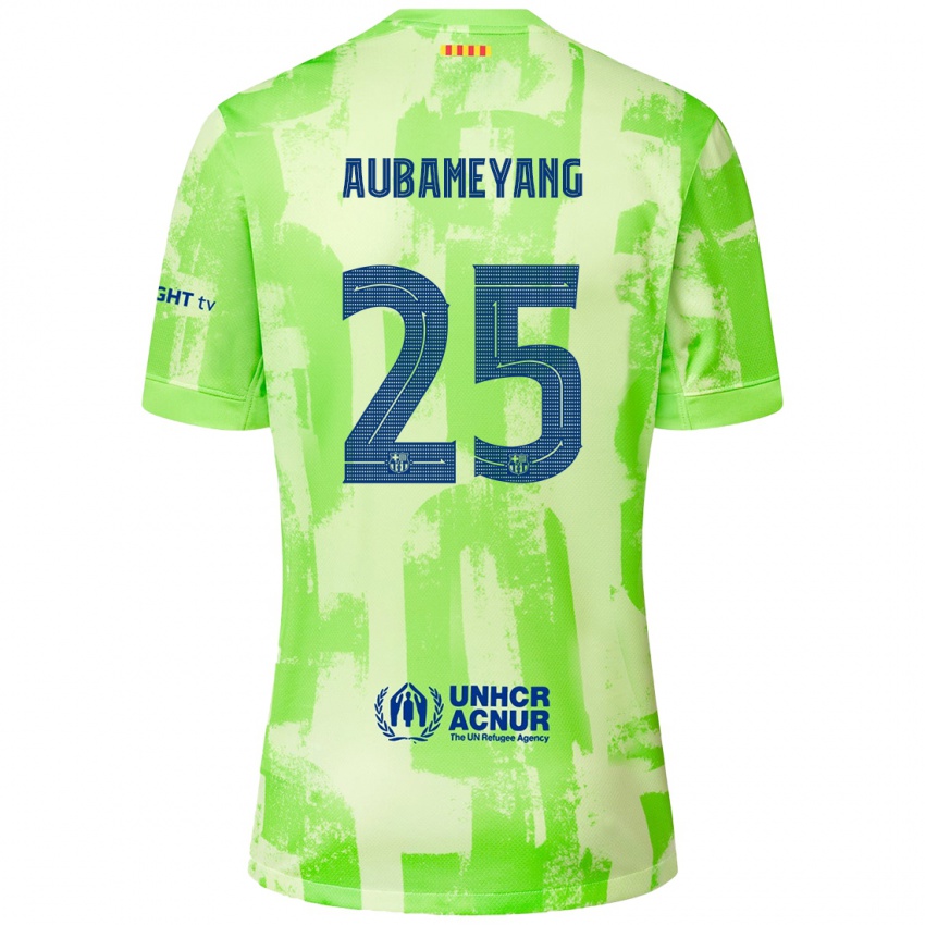 Criança Camisola Pierre Emerick Aubameyang #25 Lima Terceiro 2024/25 Camisa Brasil