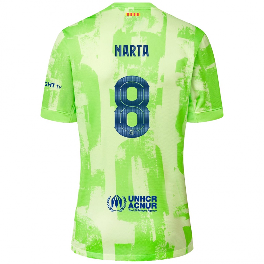 Criança Camisola Marta Torrejon #8 Lima Terceiro 2024/25 Camisa Brasil